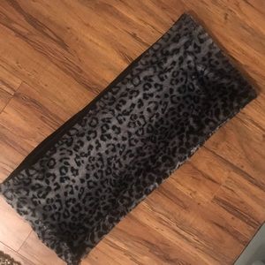 Faux fur infinity scarf